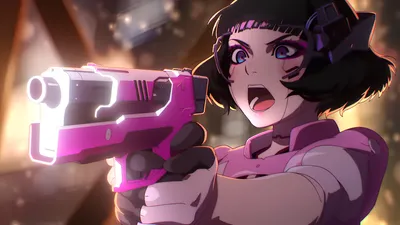 Cyberpunk Edgerunners Sasha Yakovleva Action Wallpaper 4K, Technology category