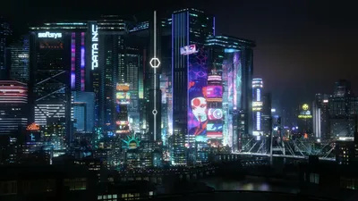 Night City Cyberpunk Live Moewalls Wallpaper 4K, Technology category