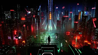 Cyberpunk Futuristic Cityscape World Wallpaper 4K 3840x2160