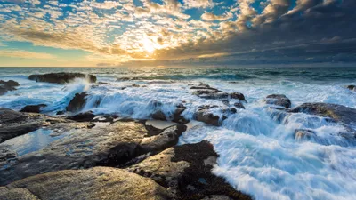 Radiant Seascape Wallpaper Wallpaper 4K, Nature category