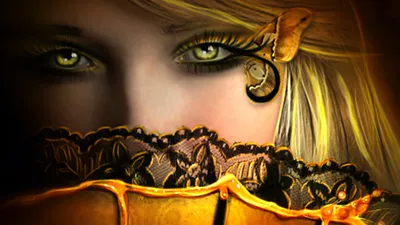 Fantasy Mysterious Woman Piercing Animals Wallpaper 4K 1920x1080 Hd, Fantasy, Wallpaper:, Featuring, A, Mysterious, Woman, With, Piercing, Eyes, Partially, Hidden, Pink, Gray, Purple, Ultrawide, Full HD