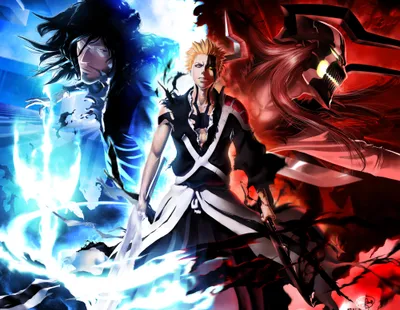 Ichigo Kurosaki Bleach Abstract Wallpaper 4K 4000x3109 Hd, Wallpaper, Featuring, Ichigo, Kurosaki, From, Bleach:, Flanked, Hollow, Right, Red, Hues, White, Square, 4k