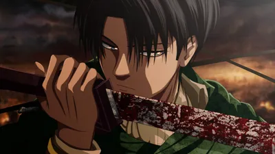 Levi Ackerman Attack Abstract Wallpaper 4K 1920x1080 Hd, Desktop, Wallpaper, Featuring, Levi, Ackerman, From, Attack, Titan, Holding, Bloodied, Sword, Gray, Ultrawide, Full HD
