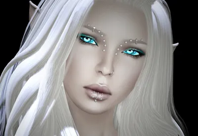 Fantasy Elf Close Long White Wallpaper 4K, Fantasy category