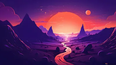 Dark Nature Sunset Wallpaper 4K, Nature category