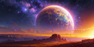 Radiant Depicting Wallpaper Nature Wallpaper 4K 2560x1280 Hd, Pc, Desktop, Wallpaper, Depicting, A, Vibrant, Fantasy, Landscape, Mars, Detailed, Red, White, Brown, Orange, Ultrawide, QHD