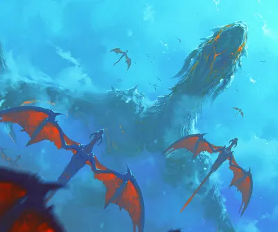 Moody Fantasy Wallpaper Fantasy Wallpaper 4K 1920x1600 Hd, Fantasy, Desktop, Wallpaper, Featuring, A, Group, Of, Red, Dragons, Soaring, Vibrant, Pink, Yellow, Square, Full HD
