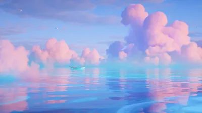 Sleek Ocean Wallpaper Fantasy Wallpaper 4K 2560x1440