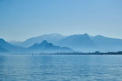 Ocean Landscape Mountains Pixabay Wallpaper 4K, Nature category