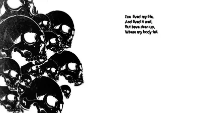 Cluster Dark Skulls Left Accompanied Black/Dark Wallpaper 4K 1920x1080 A, Striking, Hd, Wallpaper, Featuring, Cluster, Of, Dark, Skulls, Left, Accompanied, Poignant, White, Black, Ultrawide, Full HD
