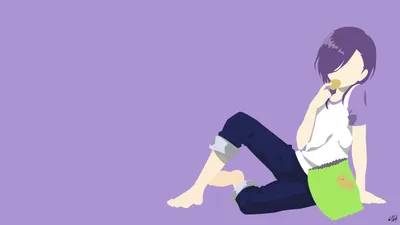 Minimalist Anime Hanz Urushihara Minimal Wallpaper 4K 2560x1440 Minimalist, Hd, Anime, Desktop, Wallpaper, Featuring, Hanzō, Urushihara, Devil, Part-timer, Simple, Gray, Brown, White, Ultrawide, QHD