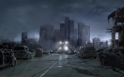 Dark Sci City Towering Skyscrapers Cars Wallpaper 4K 1680x1050 Hd, Pc, Desktop, Wallpaper, Of, A, Dark, Sci-fi, City, Towering, Skyscrapers, Abandoned, Brown, Gray, Ultrawide