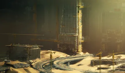 Epic Sci Wallpaper World Wallpaper 4K 1920x1117 Hd, Pc, Desktop, Wallpaper/background:, Sci-fi, Cityscape, With, Towering, Illuminated, Skyscrapers, Looping, Elevated, Gray, Ultrawide, Full HD