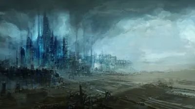 Bold Depicting Wallpaper World Wallpaper 4K 1920x1080 Hd, Pc, Desktop, Wallpaper, Depicting, A, Sprawling, Sci-fi, City, Towering, Futuristic, Buildings, Gray, Ultrawide, Full HD
