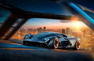 Vibrant Sleek Wallpaper Cars Wallpaper 4K 6236x4041 A, Sleek, Lamborghini, Terzo, Millennio, Supercar, Racing, Through, Futuristic, Cityscape, Sunset, Rendered, Brown, Gray, Ultrawide, 4k