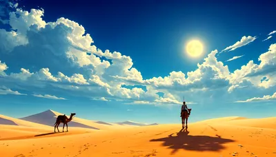 Desert Sky Nature Wallpaper 4K, Nature category