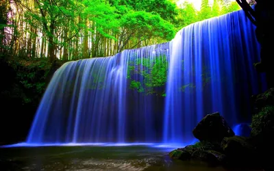 Waterfall Com Nature Wallpaper 4K, Nature category