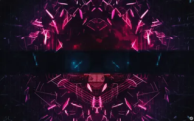 Dark Abstract Wallpaper Abstract Wallpaper 4K 1920x1200 Abstract, 3d, Cgi, Glitch, Art, With, Mirrored, Geometric, Shapes, Vibrant, Purple, Hues, Black, Brown, Ultrawide, Full HD