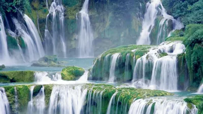 Moody Waterfall Wallpaper Wallpaper 4K, Nature category