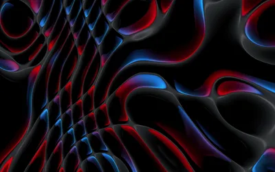 Calm Abstract Wallpaper Black/Dark Wallpaper 4K 1920x1200 Abstract, Artistic, Design, With, Flowing, Curved, Shapes, In, Red, Blue, Black, Tones, Brown, Ultrawide, Full HD