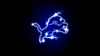 Detroit Lions Logo Animals Wallpaper 4K 3840x2160