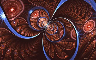 Radiant Abstract Wallpaper Abstract Wallpaper 4K 1920x1200 Hd, Abstract, Fractal, Artwork, Featuring, Intricate, Swirling, Patterns, Rich, Red, Blue, Tones, Brown, Ultrawide, Full HD