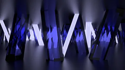 Misty Abstract Wallpaper Abstract Wallpaper 4K 3840x2160 Abstract, Artistic, Composition, Of, Blue, Glass, And, Crystal, Shapes, Cgi, Design, Rendered, Black, Brown, Ultrawide, 4k