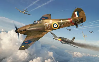 Serene Warplane Wallpaper Abstract Wallpaper 4K 5760x3602 Warplane, Bomber, Heinkel, He, 111, Military, Hawker, Hurricane, Desktop, Brown, Gray, Ultrawide, 4k